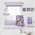 thumbnail image 3 of Bacati - Botanical Purple Musical Baby Crib Mobile, 3 of 9