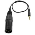 thumbnail image 1 of lionlar 35cm XLR 3-Pin Female to 3.5mm Stereo Plug Microphone Audio Sound Cable Wire, 1 of 6