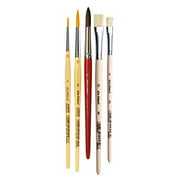 da Vinci Student Series 4213 School and Kindergarten Multipurpose Brush Set, Synthetic with Lacquered Handle, 5 Brushes