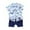Blue, variant on Boys Clothes 2 Piece Hawaiian Button Down Shirt Shirt and Elastic Waist Shorts Sets Comfort Funny Graphic Athletic Vacation Beach Outfits
