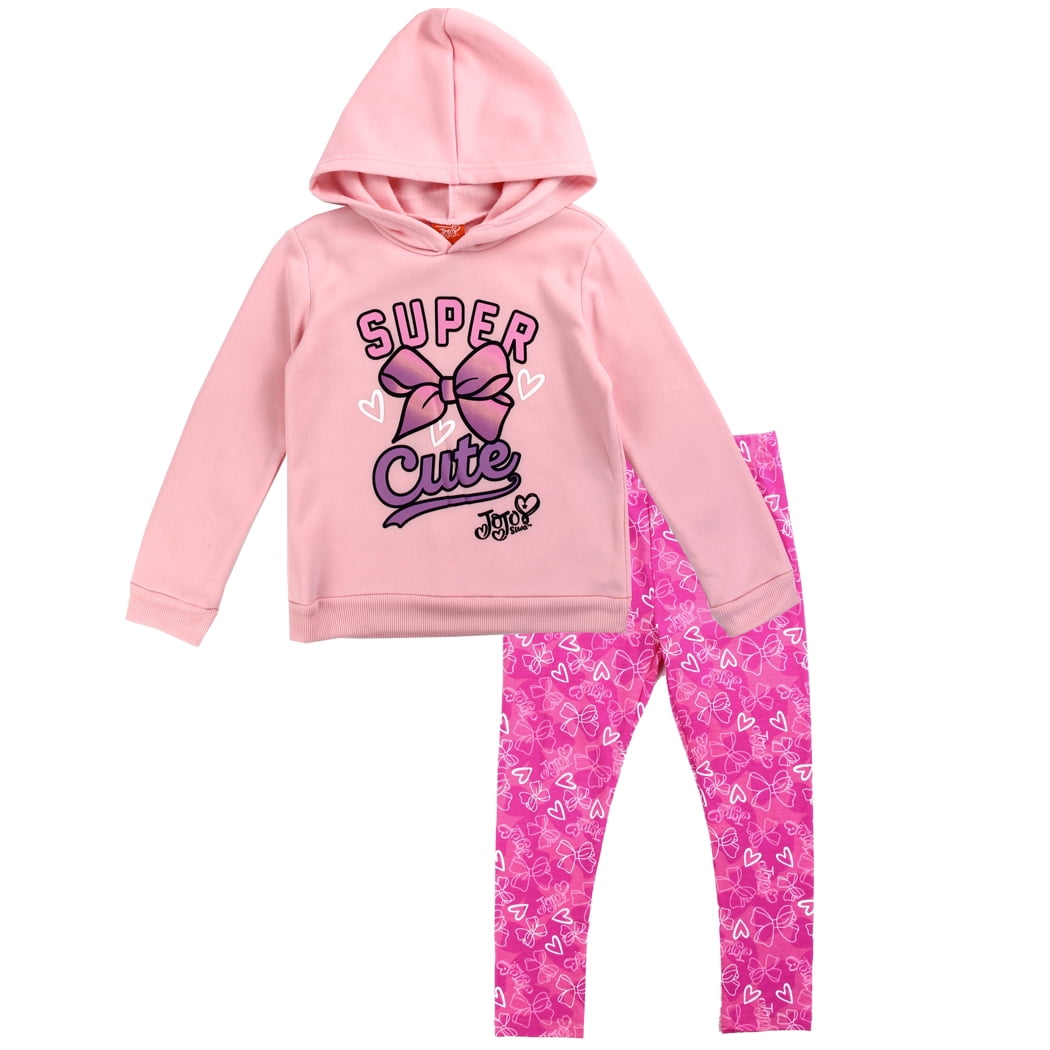 Jojo Siwa Girls' Hoodie \u0026 Legging Set 