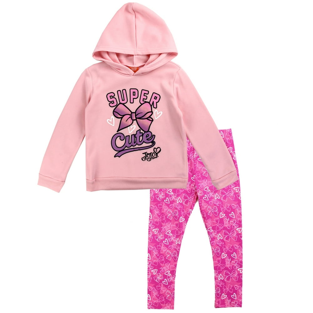 Nickelodeon Jojo Siwa Girls' Hoodie & Legging Set 2PC Jojo Fleece