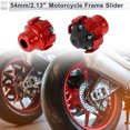 thumbnail image 2 of 15.6mm Motorcycle Slider Frame Aluminum Alloy Wheel Fairing Protection Crash Pad Protector Guard 54mm 57mm Red 2 Pcs, 2 of 7