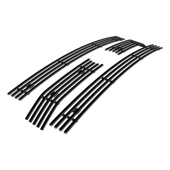 APS Compatible with Ford F-150 2013-2014 XL XLT Main Upper Stainless Steel SS Black Billet Front Grill Grille Insert F65924H