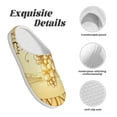 thumbnail image 5 of Disketp Bunch of Grapes Women's Men's Slippers Plush Slip-On House Slipper for Winter Indoor Soft Cushion Non-slip Fluffy Slides Slippers-13, 5 of 7