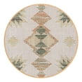 thumbnail image 3 of Unique Loom Baja Outdoor Collection Area Rug - Cabo (3' 3" Round Ivory/Green), 3 of 7