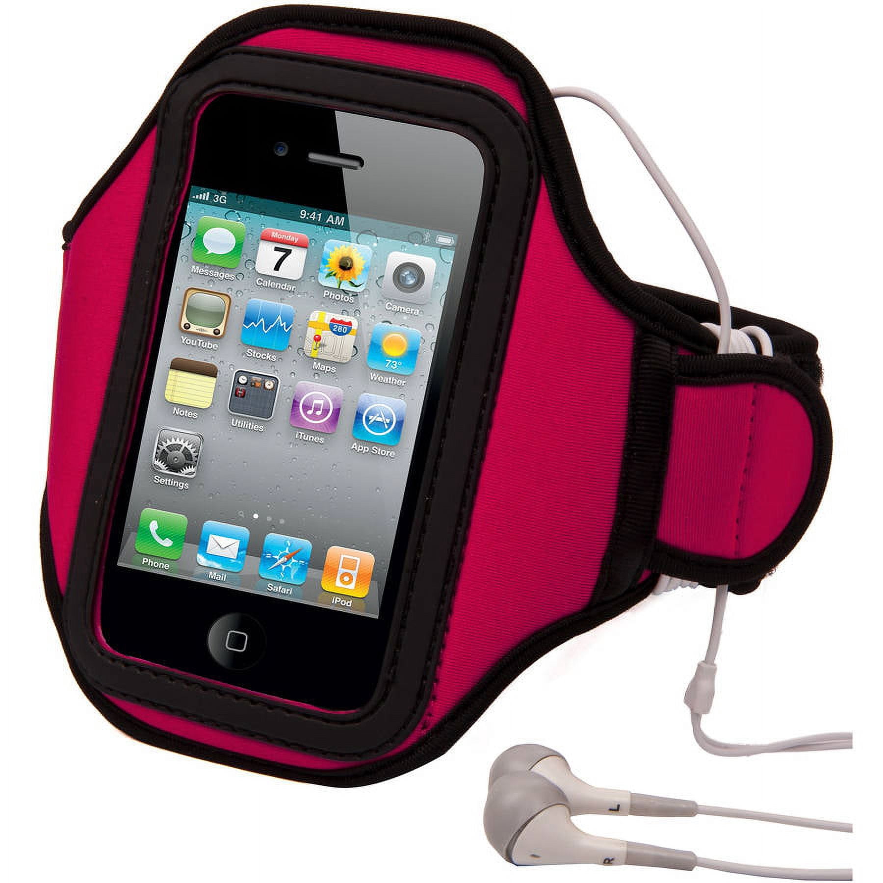 Vangoddy Waterproof Adjustable Padded Fitness Running Workout Armband for Small to Medium Built Arms
