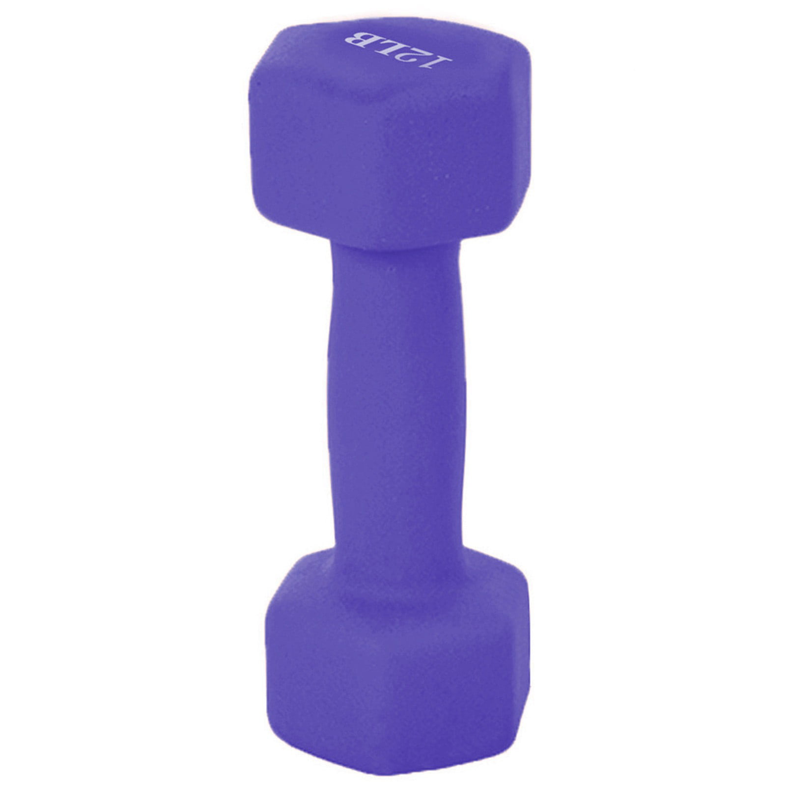 Home Training Neoprene Coated Dumbbell Weights 12 Pound 15 Pound A pair Purple 