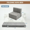 thumbnail image 3 of Slsy Folding Sofa Bed, Folding Lazy Sofa Bed, Convertible Sofa Chair & Sleeping Mattress, Foldable Mattress for Living Room/Dorm/Guest Use/Home Office/Apartment, 3 of 10