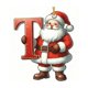thumbnail image 2 of Christmas Flat 2D Letter Ornament For Tree And Car Hanging, 2 of 2