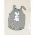 thumbnail image 2 of Seyurigaoka Baby Girls Boys Easter Knitted Romper Tops Bunny Sleeveless Sweater Bodysuit Cute Easter Rabbit Overalls Clothes, 2 of 9