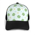 thumbnail image 3 of Naloa Kawaii Frogs Adult adjustable Print Baseball Hat, Patchwork curved brim baseball capfor Men and Women, One Size, 3 of 5