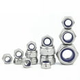 thumbnail image 4 of Tuercas De Seguridad Con Inserto De Nailon M10-1.5 Tuercas De Seguridad De Acero Inoxidable 304 (18-8) Con Inserto De Nailon 10 Piezas, 4 of 5