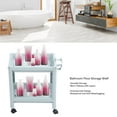 thumbnail image 3 of Bathroom Floor Storage Shelf Bathroom Storage Open Shelf Unit Freestanding Corner Rack Shelves Storage Rack Tower Shelf Nordic Blue, 3 of 8