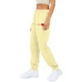 thumbnail image 4 of LEBONYARD Womens High Rise Dressy Wide Leg Pants,Womens Pants Clearance Cargo,Women Casual Trousers and Trousers Plus Velvet Running Fitness Sports Pants Beige S, 4 of 8