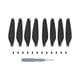 thumbnail image 4 of Hélices de bajo ruido con tornillos y destornilladores. Ligeras y portátiles para drones. Argenta negra, 4 of 9