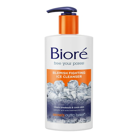 Biore Blemish Fighting Ice Cleanser (6.77 oz) (Best Acne Fighting Cleanser)