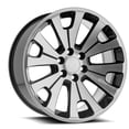 thumbnail image 2 of 24x10 O.E. Revolution G-12 Gloss Black & Machined Wheel 6x5.5 (31mm), 2 of 2