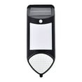 thumbnail image 2 of Luces solares exteriores LED 120 | Luz de seguridad con sensor de movimiento IP65 impermeable | 3 modos de iluminación, gran angular, panel solar de alta eficiencia, negro, fácil instalación, jardín, 2 of 8