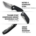 thumbnail image 4 of CIVIVI Thug 2 Pocket Knife Folding Knife for EDC C20028C-2, 4 of 6