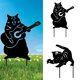 thumbnail image 1 of 2 Piezas de Silueta de Gato Sharpla Estacas de Jardín Estacas de estatua de gato, 1 of 8