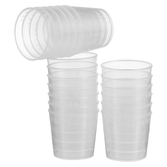 Soimiss Reptile Feeding Bowl Set Transparent Plastic 20Ml for Pet Lizards Geckos 20Pcs