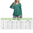 thumbnail image 2 of Maternity Shirts Women's V Neck Floral Maternity Tops Smocked Ruffle Hem Tunic Blouse For Women, 2 of 2