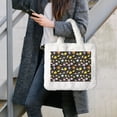 thumbnail image 7 of Yiaed Flower Butterfly Print Fluffy Shoulder Bag Plush Bags Women Ladies Tote Bag Fluffy White Furry Purse Handbag for Autumn and Winter, 7 of 7