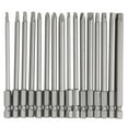 thumbnail image 2 of 16Pcs 100mm Screwdriver Bits Set, Hex, Cross, Slotted & Pentalobe, Durable High-Grade Steel Accessories, Multi-Purpose Magnetic Tips For DIY, Electronics & Automotive Repair, Comprehensive Tool Kit, 2 of 9