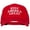 Red, variant on Keep America Great Three Line Letters Embroidered Solid Cotton Pro Style Cap - Navy OSFM