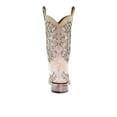 thumbnail image 3 of Corral Boots Womens Glitter Studded Tooled Inlay Square Toe Cowboy  Mid Cal, 3 of 5