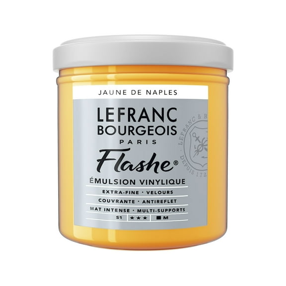 Lefranc & Bourgeois Flashe Matte Artist's Color, 125ml, Naples Yellow Hue