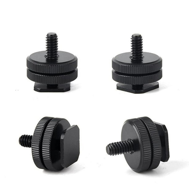 Cikonielf Rotule Pour Trépied Caméra Trépied 1/4 Hot Shoe Adaptateur