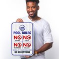 thumbnail image 2 of Pool Rules Sign, No Diving Pool Sign,, 2 of 8