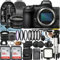 Nikon Z5 Mirrorless Camera with NIKKOR Z DX 16-50mm VR Lens   2 Pack 128GB SanDisk Card   Case   Tripod   ZeeTech Accessory Bundle