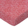 SheetWorld Fitted 100% Cotton Percale Play Yard Sheet Fits BabyBjorn Travel Crib Light 24 x 42, Confetti Dots Red