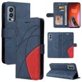 thumbnail image 1 of Compatible OnePlus Nord 2 5G Case, Leather Wallet Case Stand View Magnetic Clasp Book Flip Folio Phone Cover - Blue, 1 of 5