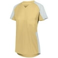 thumbnail image 2 of Augusta L Girls Cutter Jersey Vegas Gold/White 1523, 2 of 2