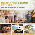 thumbnail image 4 of GPED 8x8 Square Aluminum Pans with Clear Plastic Lids [20 Pack], Foil Pans, Disposable Food Containers Great for Cooking, Cake, Broiling, Prepping & Takeout - Durable Recyclable Food Containers, 4 of 6