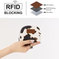 thumbnail image 5 of Wrangler Small Keychain Wallet for Women RFID Blocking Card Holder Floral Coin Purse, Cow Brown, 5 of 7
