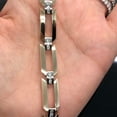 thumbnail image 3 of Silver Shop 14K Yellow Gold Finish Round Cut Cubic Zirconia Men's Bracelet, 3 of 4