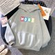 thumbnail image 1 of BTS HOBI mujeres sudadera con capucha Streetwear mujeres HOBI alfabeto inglés coreano Bulletproof Youth League impreso sudadera Casual cuello redondo sudadera Top, 1 of 4