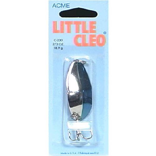 Acme Tackle Little Cleo Fishing Spoon Nickel Neon Blue 2/3 oz