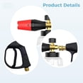 thumbnail image 3 of Foam Cannon For Pressure Washer Kit, 5 Power Washer Sprayer Nozzles, High Pressure Washer Sprayer, PA Foam Sprayer Car Wash Sprayer, Quick Connect, 2 Wash Mitts, Aluminum Copper, 11.8 In / 30 cm, 3 of 5