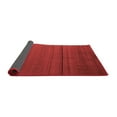 thumbnail image 2 of Ahgly Company Indoor Round Abstract Red Modern Area Rugs, 5' Round, 2 of 4