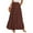 Brown, variant on PRETTYGARDEN Women's Tiered Maxi Skirt Summer Spring Fashion High Waisted Long Flowy Casual Boho Beach Vacation Clothes