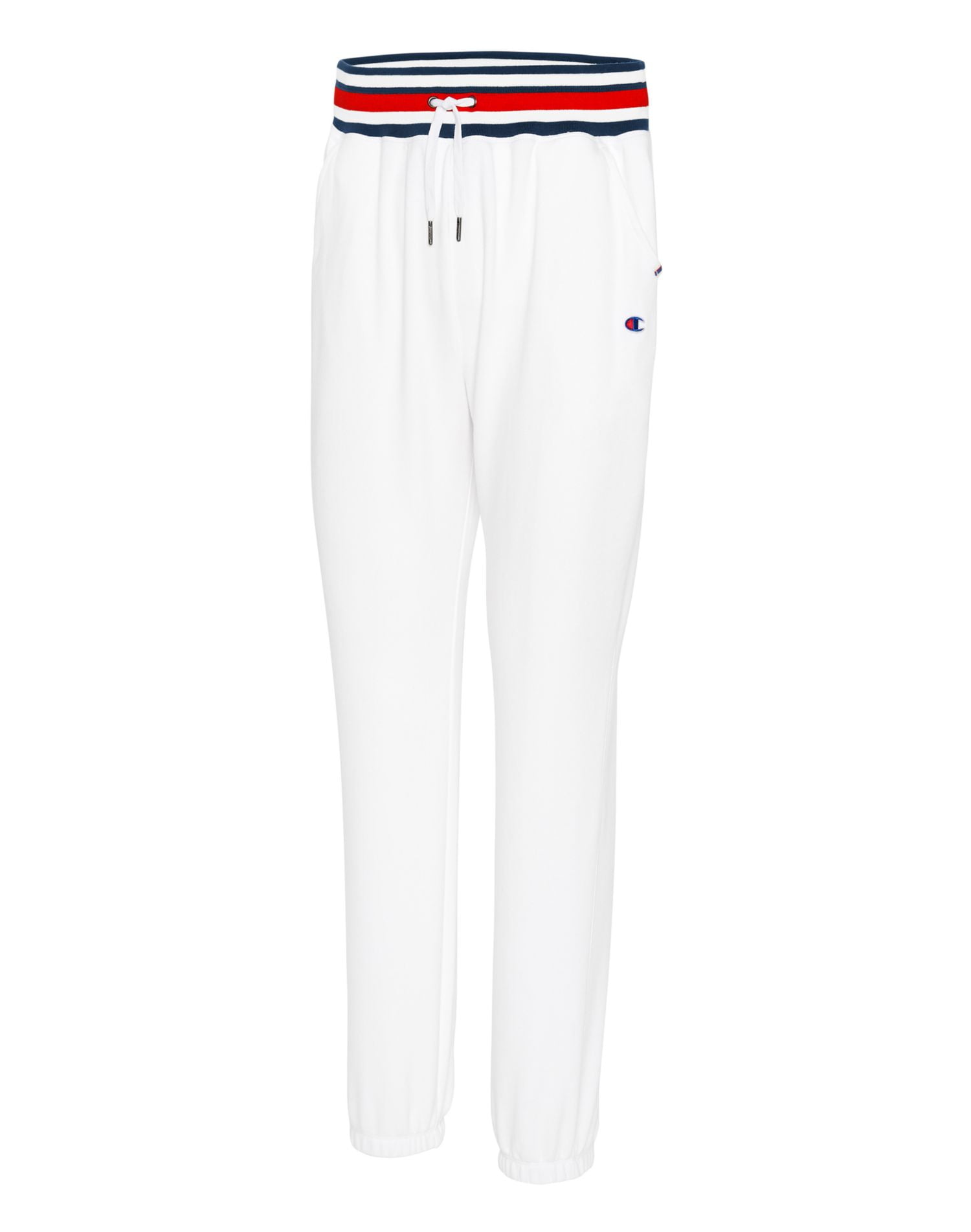 Champion Champion Womens Campus French Terry Sweatpants, L, White
