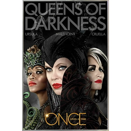 UPC: 0650471756243 | Once Upon A Time – Queens of Darkness Poster in a Silver Metal Frame (24×36)