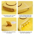 thumbnail image 4 of Ventilador de cuello Ventilador de refrigeración portátil recargable por USB Enfriador de escritorio colgante ajustable de bajo ruido, blanco Noticed HA004018-01B, 4 of 6