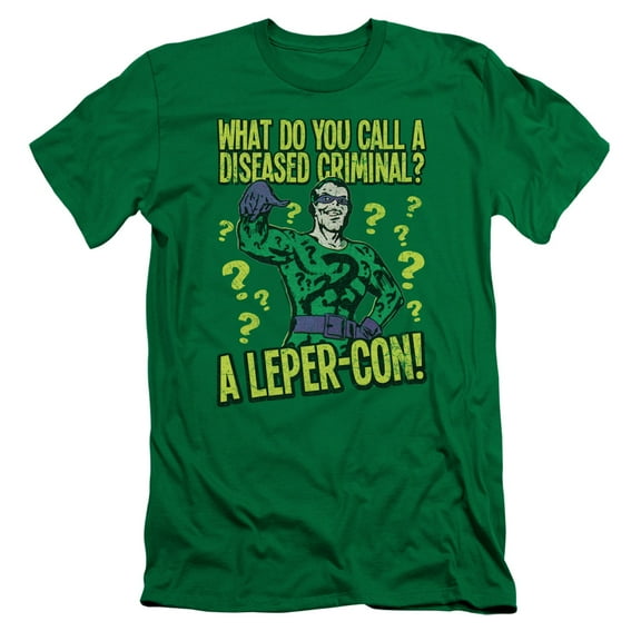 Batman Diseased Criminal S/S Adult 30/1 T-Shirt-Kelly Green